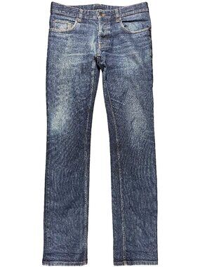 Prada Milano Tight Fit Dark Indigo Low Rise Stretch Jeans men's size 33x33.5